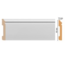 D005-114 ШК/26 плинтус напольн. DECOMASTER(79*13*2400 мм)