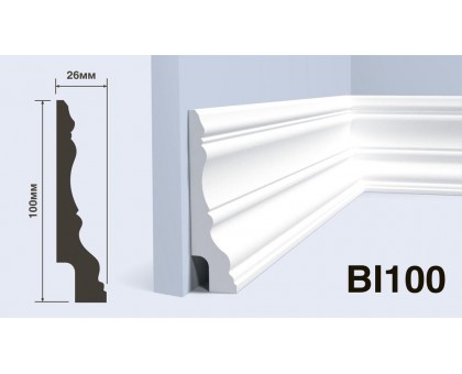 Плинтус Hiwood BI100 100*26*2000 мм