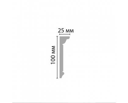 D227/16 Плинтус ДМ(100*25*2000 мм) в г. Екатеринбург