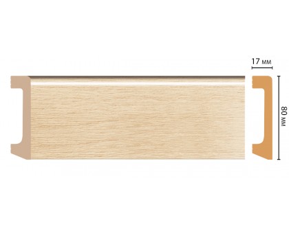 D235-71 ШК/20 Плинтус напольн.DECOMASTER(80*17*2400 мм) в г. Екатеринбург