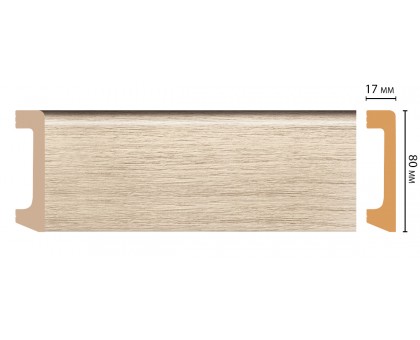 D235-72 ШК/20 Плинтус напольн.DECOMASTER(80*17*2400 мм) в г. Екатеринбург