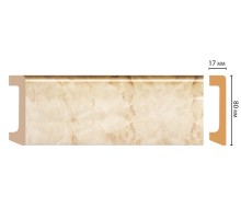 D235-80 ШК/20 Плинтус напольн.DECOMASTER(80*17*2400 мм) в г. Екатеринбург
