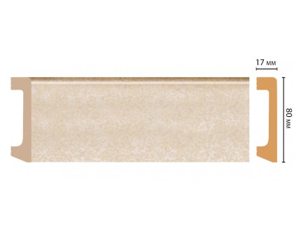 D235-18D ШК/20 Плинтус напольн.DECOMASTER(80*17*2400 мм) в г. Екатеринбург