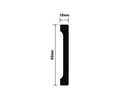 Плинтус Hiwood B99V1 99*16,5*2000 мм