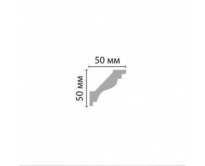 DP 205/54 плинтус DECOMASTER-1 (50х50х2400мм) [96627] (DP-5205) в г. Екатеринбург