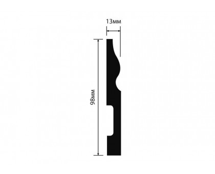 Плинтус Hiwood B100 98*13*2000 мм
