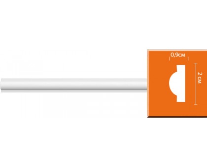97202/100 FLEXIBLE молдинг DECOMASTER-2 (20х9х2400мм) в г. Екатеринбург