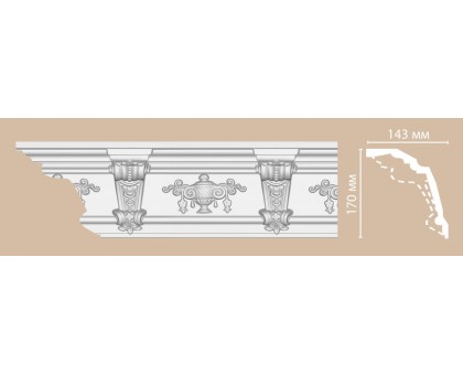 DT 9885/6 плинтус DECOMASTER-1 (170x140х2400мм) в г. Екатеринбург