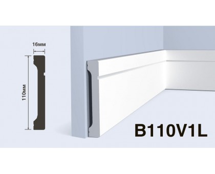 Плинтус Hiwood B110V1L 110*16*2000 мм