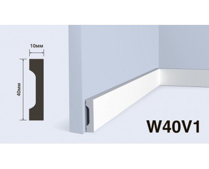 Плинтус Hiwood W40V1	 40*10*2000 мм