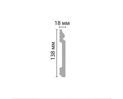 D118/8 Плинтус ДМ(138*18*2000 мм) в г. Екатеринбург