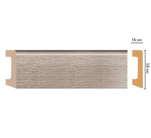 D234-77 ШК/15 Плинтус напольн.DECOMASTER(58*16*2400 мм) в г. Екатеринбург