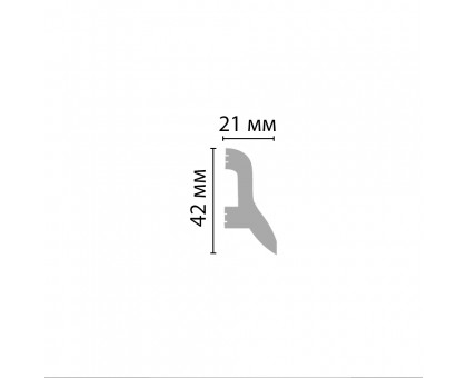 D230/48 Плинтус ДМ(42*21*2000 мм) в г. Екатеринбург