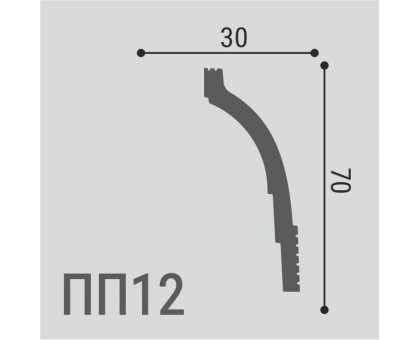 Карниз XPS POLYMER ПП 12 70/30