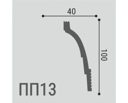 Карниз XPS POLYMER ПП 13 100/40