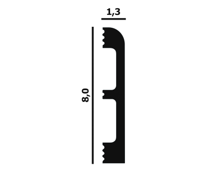 Плинтус P83F гибкий
