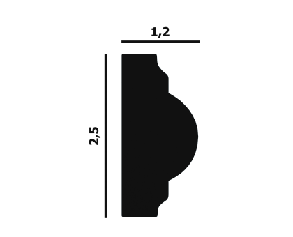 				Молдинг гибкий P35F