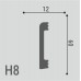 Плинтус напольный XPS POLYMER Н 8 60/12