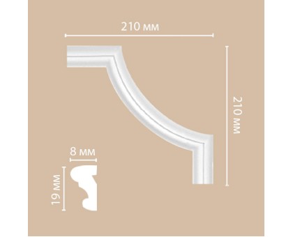 97100-2/100 угол DECOMASTER-2 (210х210х8мм) в г. Екатеринбург