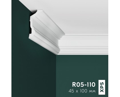 Плинтус потолочный ПраймДекор R05-110 135/65