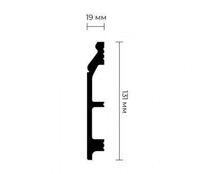Ударопрочный напольный плинтус ПраймДекор iX F10 131x19