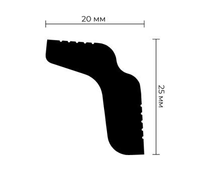 Плинтус потолочный ПраймДекор M-25 25/20 в г. Екатеринбург