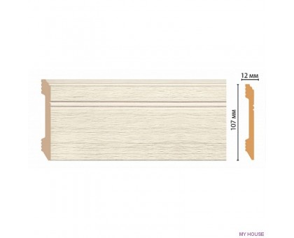 D105-1070 ШК/18 Плинтус напольн.DECOMASTER(107*12*2400 мм) в г. Екатеринбург
