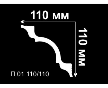 Плинтус потолочный П 01 110/110 в г. Екатеринбург