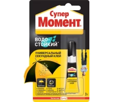 Секундный клей Супер Момент Водостойкий, 3г * 10шт
