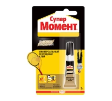 Секундный клей Супер Момент Высокопрочный, 3г (12шт)