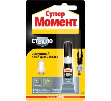 Секундный клей Супер Момент Стекло, ш/б, 3г (10шт)