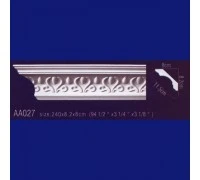 потолочный плинтус с орнаментом Гибкий AA027F