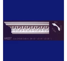 потолочный плинтус с орнаментом Гибкий AA027F