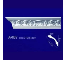 потолочный плинтус с орнаментом Гибкий AA032F