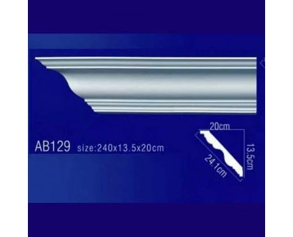 AB129 Плинтус потолочный без орнамента в г. Екатеринбург