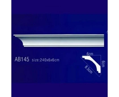 AB145 Плинтус потолочный без орнамента в г. Екатеринбург