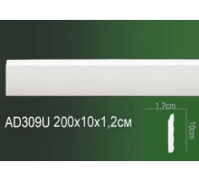 Молдинг полиуретановый напольный AD309U