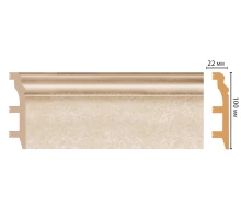 D232-18D ШК/14 Плинтус напольн.DECOMASTER(100*22*2400 мм)