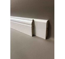 Плинтус напольный МДФ SM 02-80 Аивори белый