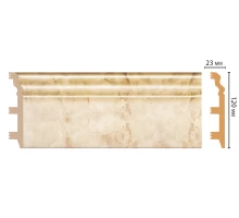 D233-80 ШК/8 Плинтус напольн.DECOMASTER(120*23*2400 мм)