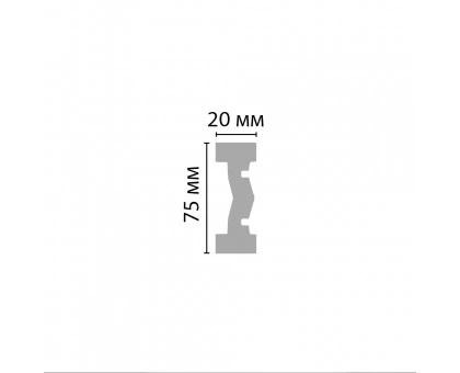 DT-8740/26* молдинг DECOMASTER-2 (75х20х2400мм) в г. Екатеринбург