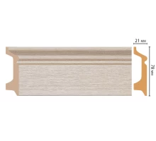 D122-71 ШК/16 Плинтус напольн.DECOMASTER(78*21*2400 мм)