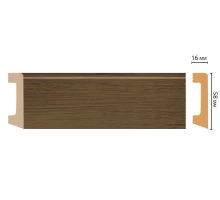 D234-88 ШК/15 Плинтус напольн.DECOMASTER(58*16*2400 мм)