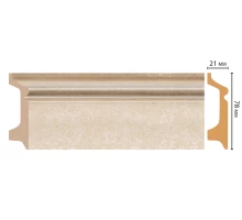 D122-18D ШК/16 Плинтус напольн.DECOMASTER(78*21*2400 мм)
