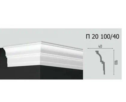 Плинтус потолочный П 20 100/40 в г. Екатеринбург