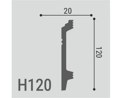 Плинтус напольный из дюрополимера H 120 в г. Екатеринбург