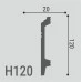 Плинтус напольный из дюрополимера H 120 в г. Екатеринбург