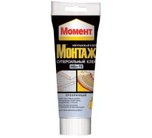 Клей Суперсильный Прозрачный МВп-70, Момент Монтаж, 185г