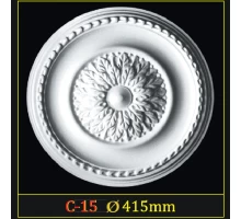 Розетка потолочная из полистирола C15