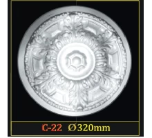 Розетка потолочная из полистирола C22